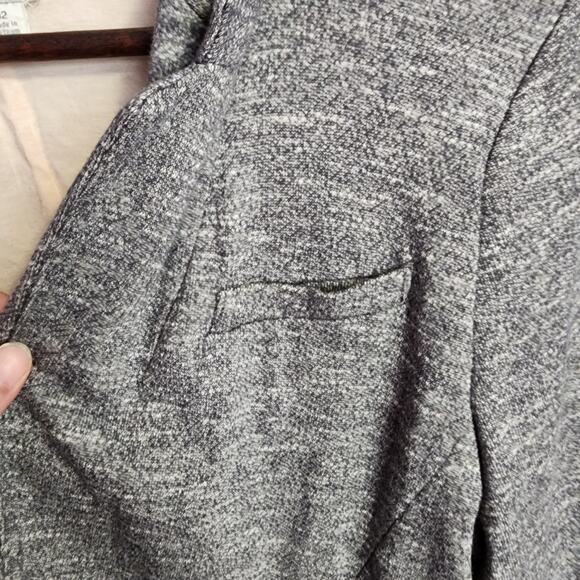 Lauren Conrad Women's Blazer Size 12 Gray Open Front Business Work Wear Suit - Picture 6 of 12